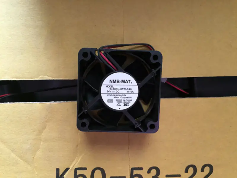 NMB-MAT 2410RL-05W-S40 DC 24V 0.10A 6025 Ventilateur à inverseur 2 fils