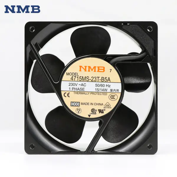 4715MS-23T-B5A NMB 120*120*38mm Carbinet Axial Fan AC 230V 12CM 14W UPS Cooling Fan