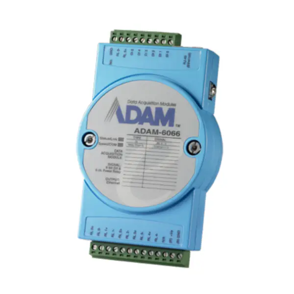 Advantech ADAM-6066-D Module Modbus TCP à 6 entrées numériques et 6 relais de puissance