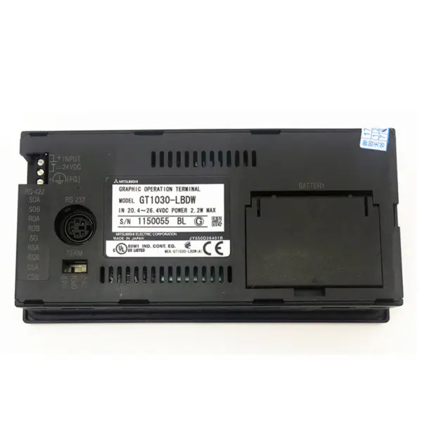 Ecran tactile LCD Hmi bon marché Mitsubishi GT1030-LBDW pour Got1000 PLC