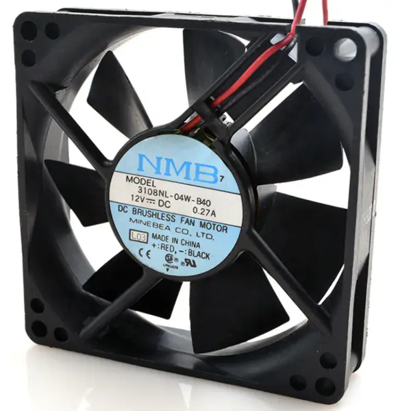 NMB 3108NL-04W-B40 DC 12V 0.19A Ventilateur de refroidissement de châssis 80*80*20mm