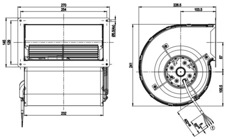 Ventilateur Ebmpapst D4E160-EG06-07