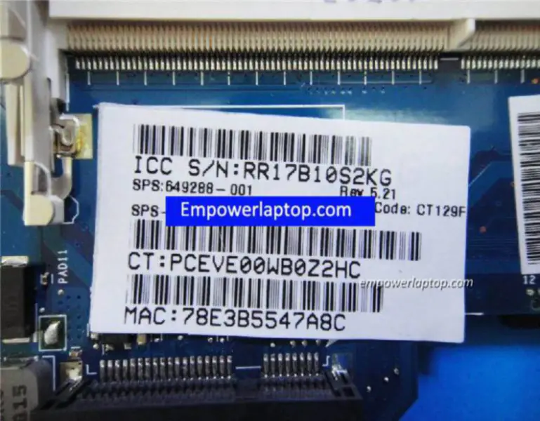 Carte mère HP G6 G6-1000 G6-2000 649288-001