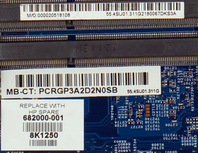 HP 682000-001 DV7 DV7T DV7-7000 DV7T-7000 Carte mère
