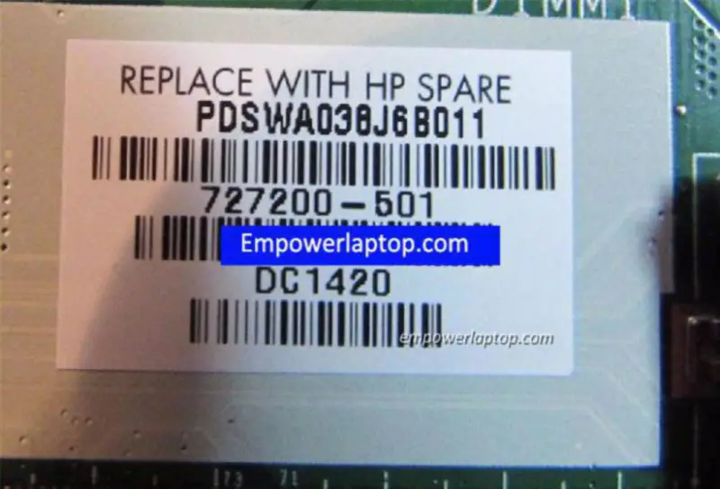 HP 14 TOUCHSMART A6-5200 727200-501 Carte mère