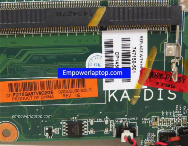 Carte mère HP 15-D A6-5200 747150-501