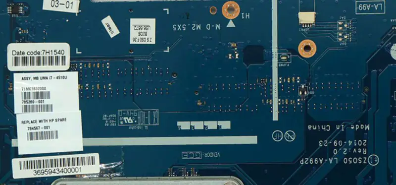 HP 15-R 784567-001 784567-501 784567-601 LA-A992P I7-4510U Carte mère pour ordinateur portable
