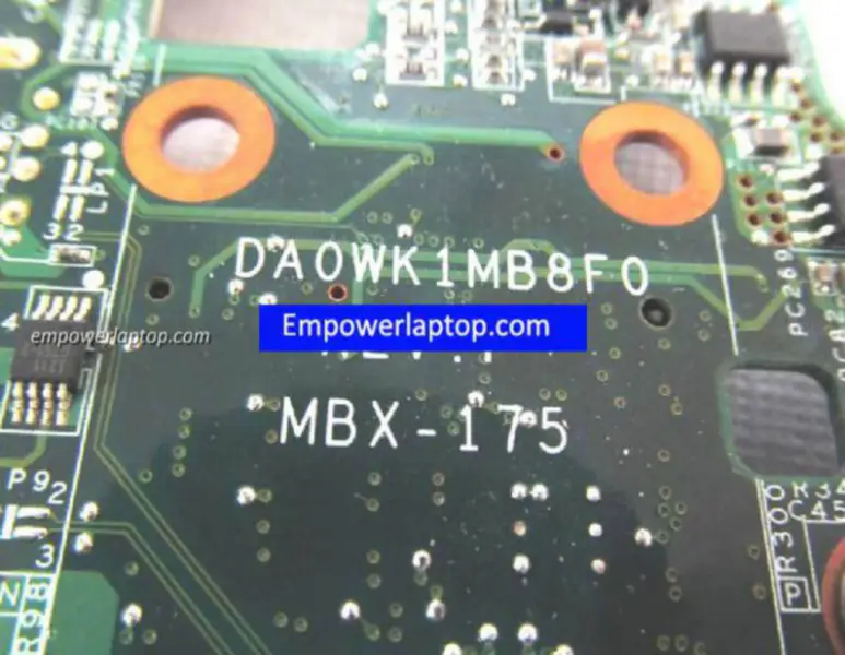 Sony A1243768A DA0WK1MB8F0 Carte mère MBX-175