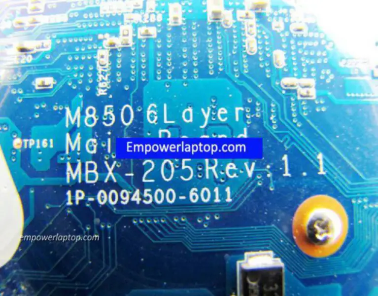 Sony A1730145A MBX-205 M850 1P-0094500-6011 Carte mère