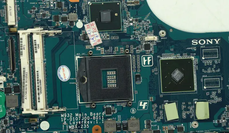 Sony MBX-235 M932 A1796397B Carte mère 4 mémoires vidéo