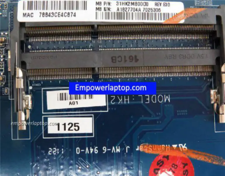 Sony MBX-248 A1827704A DA0HK2MB6E0 Carte mère