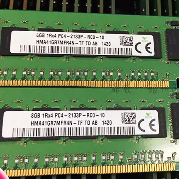 2pcs Hma41gr7mfr4n-tf Ram For Sk Hynix 8gb Ddr4 2133mhz Ecc Reg 1rx4 Pc4-2133p Server Memory