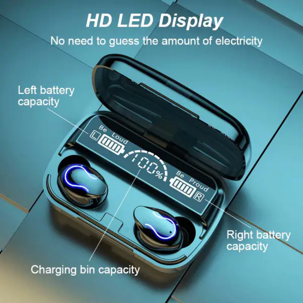 2023 Amazons Top Sale Q32 Tws 5.0 Wireless Headphones Blue Tooth Handsfree Stereo Earphone With Charging Case