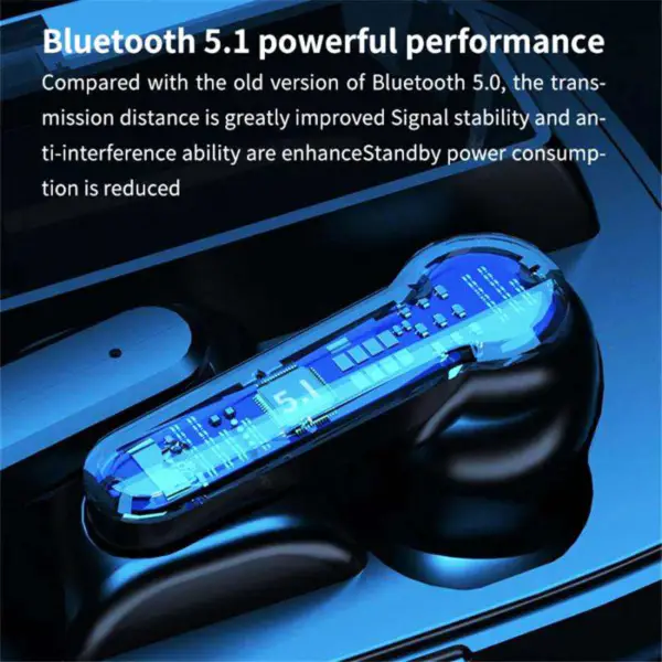 Amazons Hot Sale M19 Tws 5.0 Sport Earbuds Noise Cancelling Ear Buds Wireless Bt 5.1 Earphones Headphone With Microphone