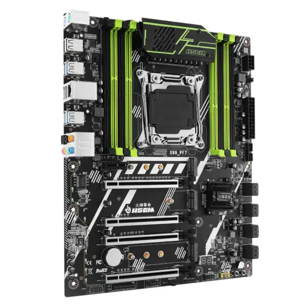 Hsgm X99-pf7 Support Four Channel Ddr3/ddr4 X99 Chipset Server Motherboard
