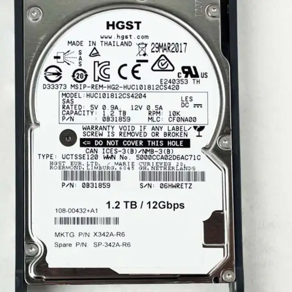 Disque dur Netapp X342a-r6