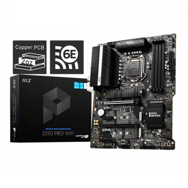 Carte mère Lga 1200 Z590m Carte mère Ddr4 10th 11th Gen Z590 Pro Wifi