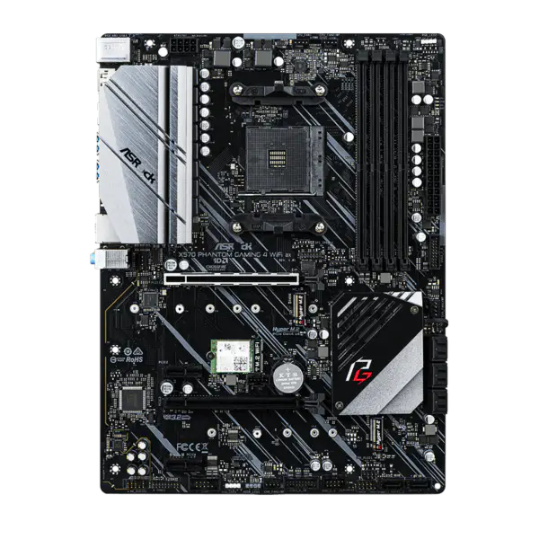 AsRock Carte mère Am4 Socket 2000 3000 4000 G-series 5000 et 5000 G-series Cpu X570 Phantom Gaming 4 Wifi Ax