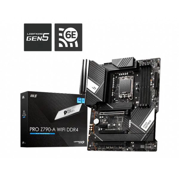 Ms Carte mère Pro Z790 Z790-a Wifi Ddr4 D4 Memory Lga 1700 Intl 13th 12th Gen Z790-p 13900k 13600kf 13700kf 13900kf