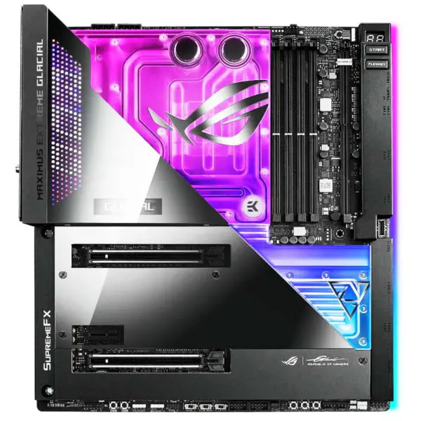 Asus Pc Carte mère Ddr5 Cpu 12700 2700kf Intl Z690 Lga 1700 Carte mère Rog Z690 Extreme Glacial