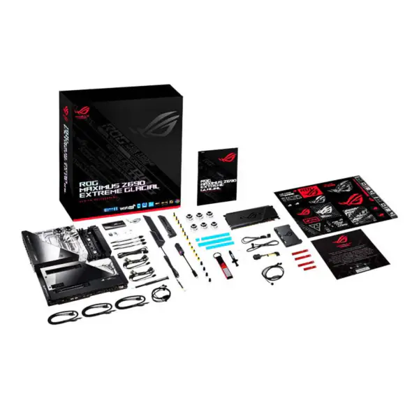 Carte mère Asus Rog Maximus Z690 Extreme Glacial Supports Memory D5 Cpu 12900k Intl Z690 Lga1700 Carte mère Asus