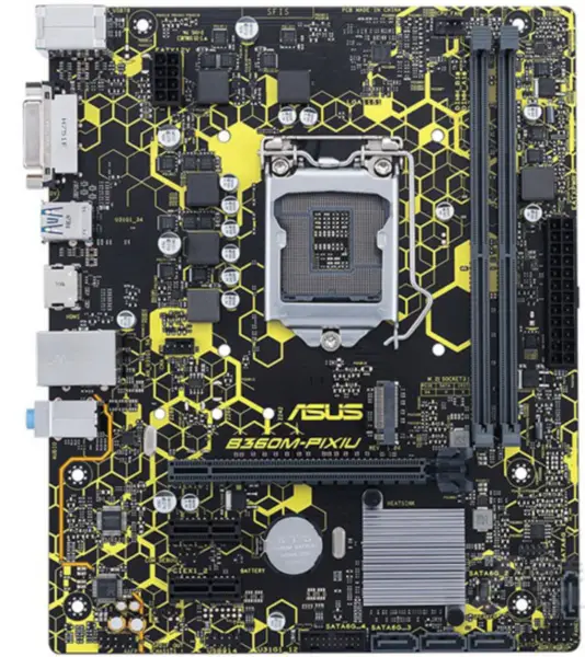 Carte mère ASUS B360M-PIXIU LGA 1151 DDR4 32GB USB3.0 SATA III Micro ATX