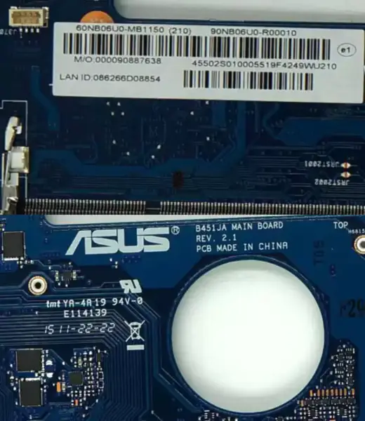 Carte mère ASUS B451J B451JA