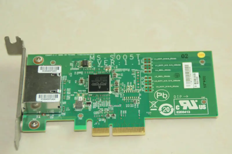 Broadcom BCM5718 VER:1.1 Dual Port Gigabit Network Card