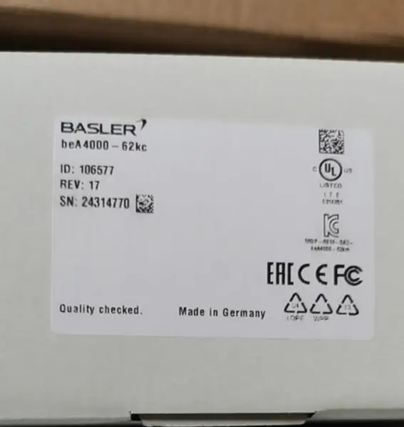 Basler BEA4000-62KC Caméra industrielle