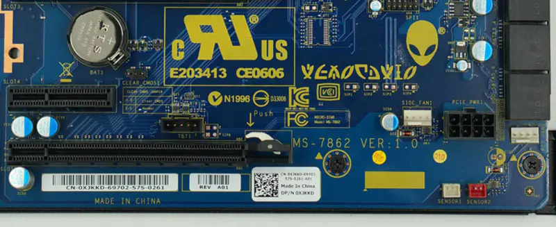 DELL 0FRTKJ FRTKJ XJKKD 0XJKKD Alienware Area 51 R2 A51 X99 MS-7862 carte mère