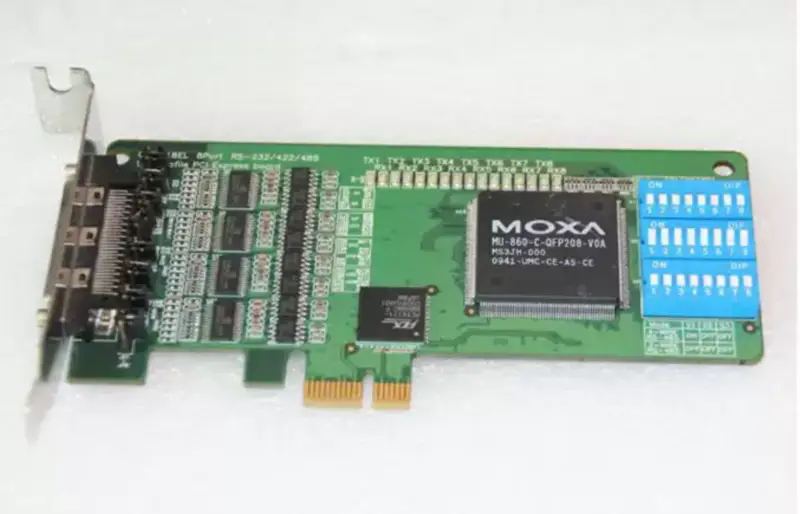 MOXA CP-118EL 8 PORT RS-232/422/485 PCIe SERIAL CARD carte mère industrielle