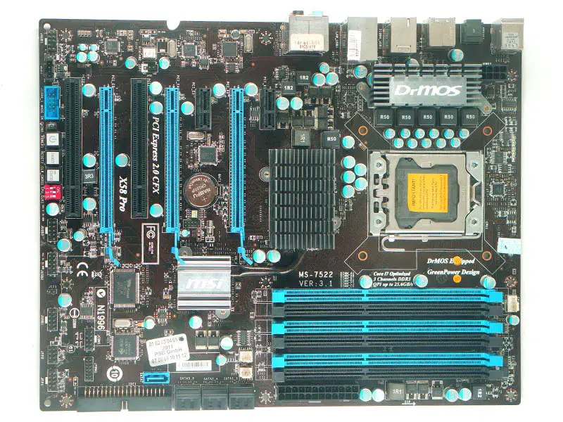Carte mère MSI X58 Pro LGA 1366 24 Go