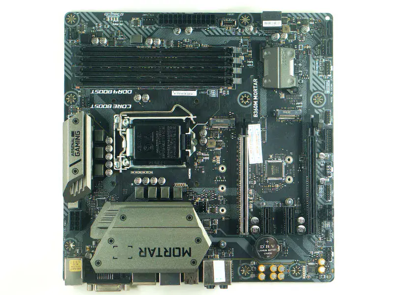 MSI B360M MORTAR Carte mère Micro-ATX Pour Intel B360 DDR4 M.2 USB3.1 Gen2 TYPEC 64G 1151 CPU