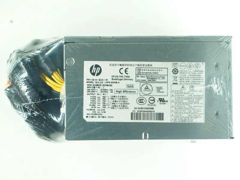 633186-002 DPS-600WB A 600W Pour HP ENVY 810 Phoenix h9-1400t CTO Bloc d'alimentation
