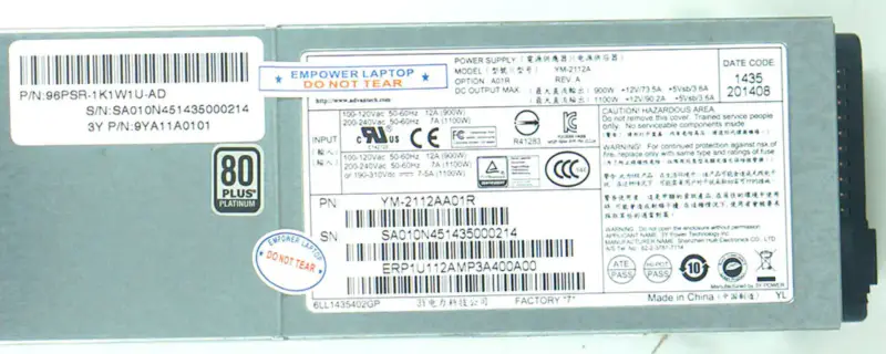 Advantech YM-2112A YM-2112AA01R Alimentation électrique