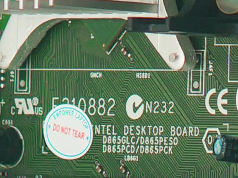 Carte mère Intel E210882 D865GLC/D865PESO/D865PCD