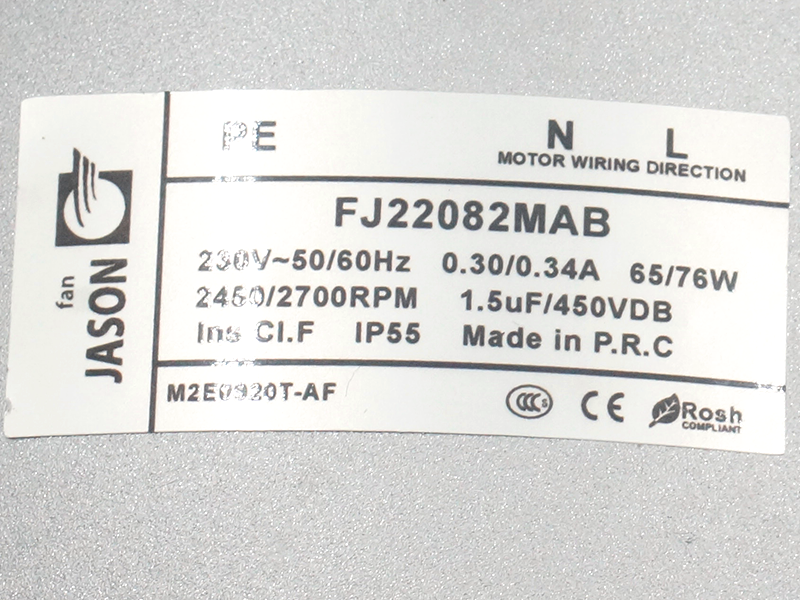 JASON FJ22082MAB Ventilateur