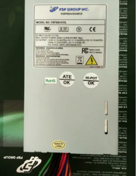Alimentation DC 1U FLEX FSP200-61DL 36V-72VDC Entrée