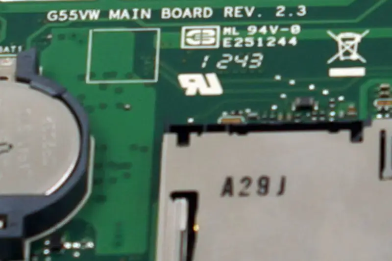 Carte mère Asus G55VW