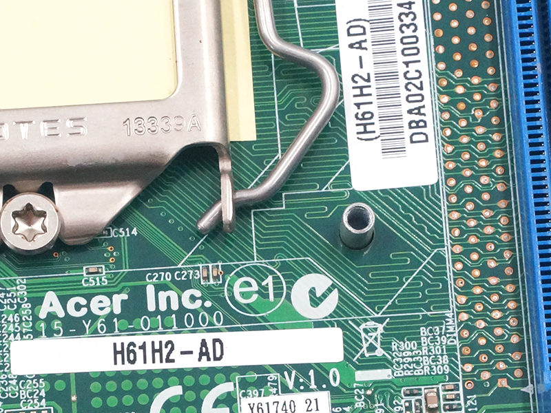 Carte mère Acer LGA 1155 H61H2-AD