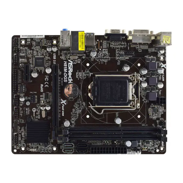 Carte mère ASRock H81M-DGS R2.0 LGA1150 DDR3 16GB (Size : 17.3*22.6)