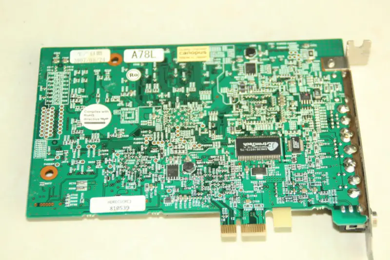 Canopus HDRECS Z08-PC-703 Carte d'acquisition Pegasus pour le montage vidéo multiformat en temps réel