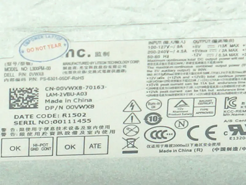Alimentation Dell L300PM-00 HK400-14FP