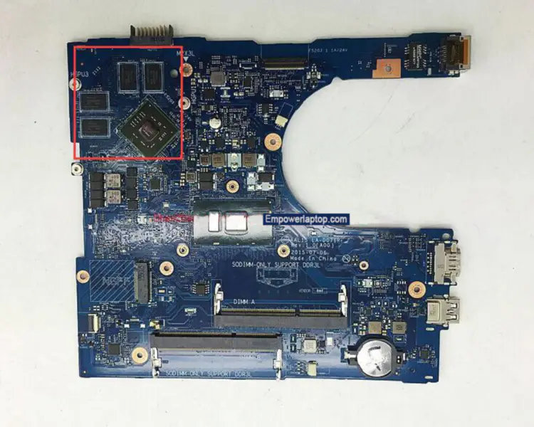 Carte mère Dell 5559 AAL15 LA-D071P