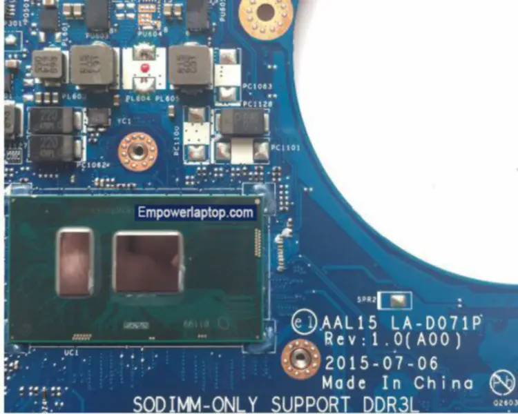Carte mère Dell 5559 AAL15 LA-D071P