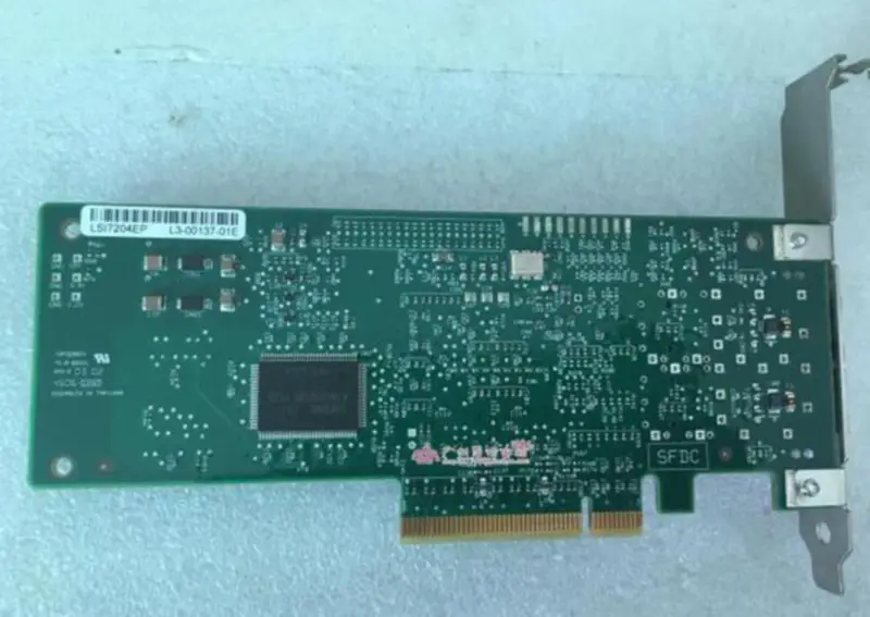 LSI Logic LSI7204EP Dual-Port 4Gb Fibre Channel PCI-e x8 HBA Card