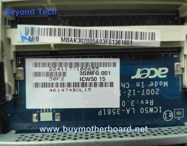 Acer MBAK302005 carte mère pour 5520