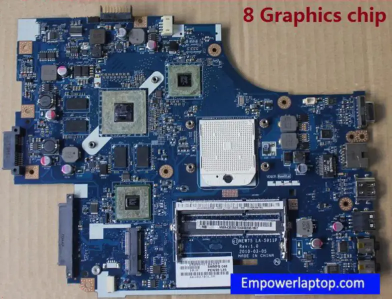 Acer 5551 5552G 75 LA-5911P MBWM602001 Carte mère