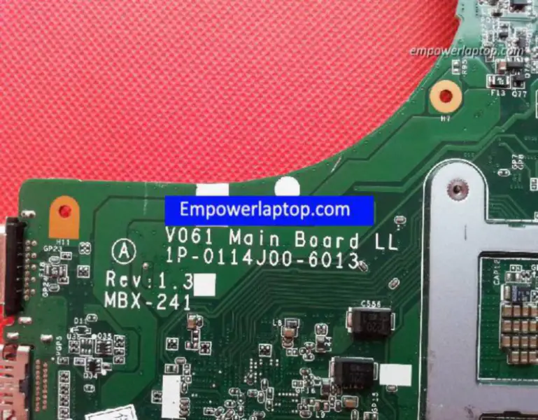 Sony VPCCB MBX-241 V061 1P-0114J00-6013 A1871105A A1848535A Carte mère