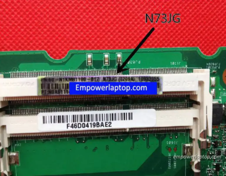 Carte mère Asus N73JG